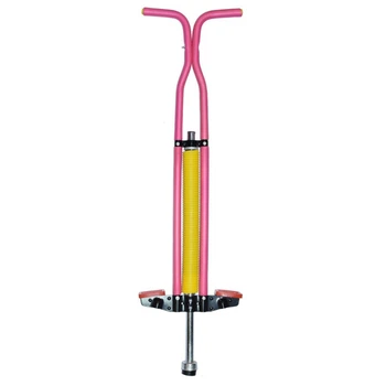 Джампер Пого Стік Pogo Stick (Коник) дитячий Малиновий, палиця-стрибалка до 50 кг