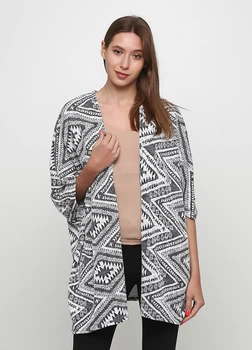 Кардиган H&M XS Чорно-білий 0305020_більше. ромби_05