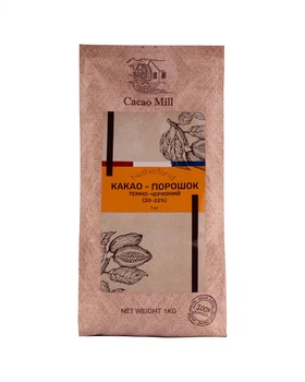 Какао-порошок темно-червоний 20-22% Cacaomill 1 кг