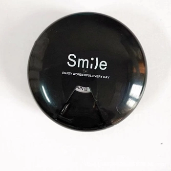 Кишенькова таблетниця органайзер для таблеток Smile на 7 відділів, 1 тиждень чорна