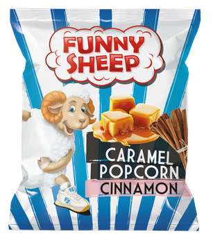 Попкорн Funny Sheep у карамелі з корицею 50 г