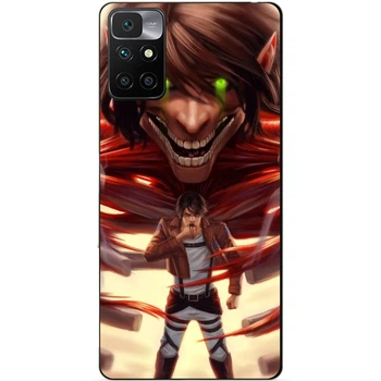 Силиконовый бампер чехол Candy для Xiaomi Redmi 10 Пик с рисунком Attack on Titan