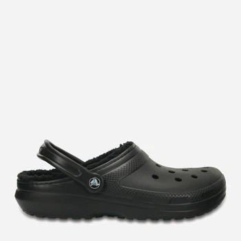 Жіночі крокси утеплені Crocs Jibbitz Classic Lined Clog 203591-060 38-39 (M6/W8) 24 см Black / Black (887350811209_8888888848545)