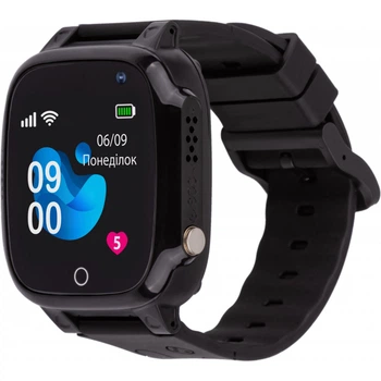 Детские умные часы-трекер AmiGo GO008 MILKY GPS WIFI Black