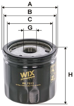 Фильтр масляный WIX Filters WL7513 (329313) (WL7513)