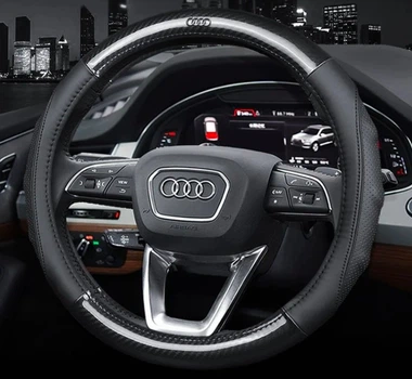 Чохол на кермо обплетення для авто Audi натуральна шкіра DLCarCarbon
