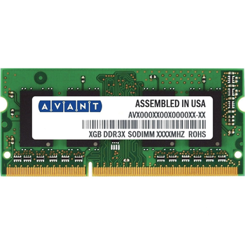 Оперативна пам'ять Avant SODIMM DDR3L 2Gb 1600MHz PC3L-12800 (AVH6456U67G1600GE-FP)