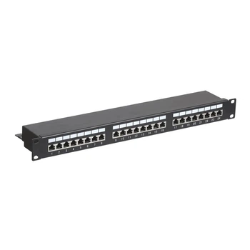 Патч-панель Hypernet 24 порти FTP 1U кат. 5е 19" PP-KFSTP24 (175433)
