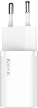 Мережевий зарядний пристрій Baseus Super Silicone PD 30W Type-C EU White (CCSUP-J02)