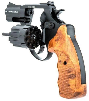 револьвер STALKER S 4мм 2.5" черный коричн рукоять (силум барабан)