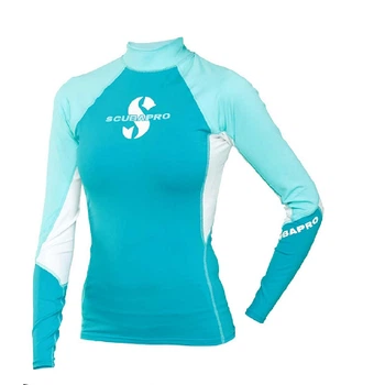 Реглан Scubapro Rash Guard Women бело-бирюзовій Бело-голубой M