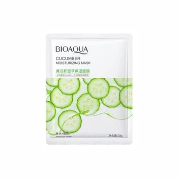 Тканинна маска для обличчя з екстрактом огірка Bioaqua Cucumber Moisturizing Mask, 25 г