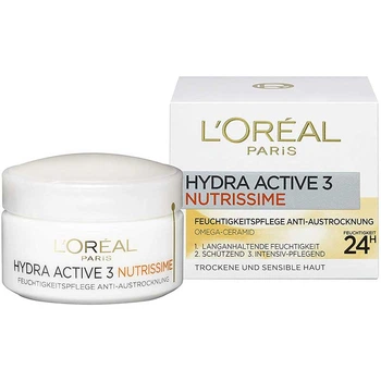 Увлажняющий крем для лица L’Oréal Paris Hydra Active 3 Nutrissime для сухой и чувствительной кожи 50 мл