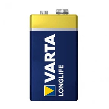 Батарейка Varta Longlife 6LR61 Alkaline 9V Krona, Yellow
