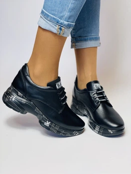 Женские кроссовки Evromoda 39 Чёрные 2724