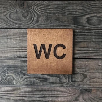 Табличка WC 20x20 3мм