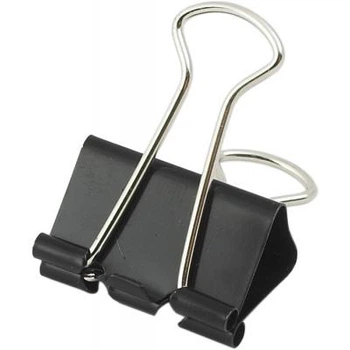 Біндер металевий Buromax 25 мм, 12 шт чорний для документів