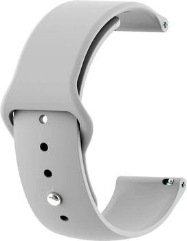 Ремінець BeCover для Amazfit Stratos (22mm)/ Stratos 2/2S/3 /Amazfit GTR 2/Amazfit GTR 47mm/Amazfit GTR Lite 47mm/Amazfit Nexo/Amazfit Pace/Amazfit GTR 3 Pro/Amazfit GTR 4 Gray (BC_706380)