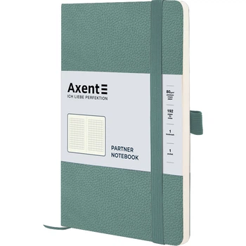 Записная книга Axent Partner Soft Skin 125x195 мм в гибкой обложке 96 листов в клетку Серо-лазурная (8616-48-A)