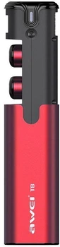 Навушники AWEI T8 Twins Earphones Red