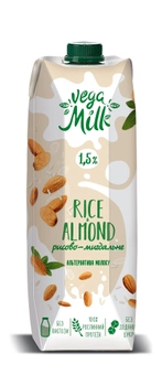 Напиток рисово-миндальный 1,5% Vega Milk 950мл