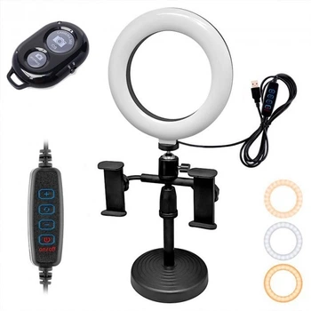 Кольцевая led лампа настольная PHONE LIVE FILL LIGHT UKC (WN-20)