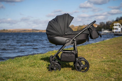 Детская универсальная коляска 2 в 1 Angelina Discovery Evolution ДЕ-24 Черная