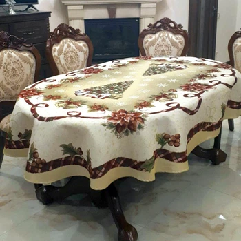 Скатерть Sagol новогодняя 160х220 ovale ST-135
