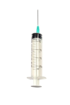 Шприц Vogt Medical инъекционный 3-компонентный одноразового применения Luer 20(22)мл с иглой 21G (0,8×40мм) (коробка)