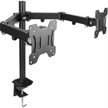 Кронштейн для двух мониторов North Bayou 10 ″ - 27″ Черный настольный с функцией PIVOT