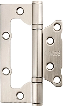 Петля для дверей универсальная накладная узкая Linde HB-100S Матовый никель (HB-100S SN)