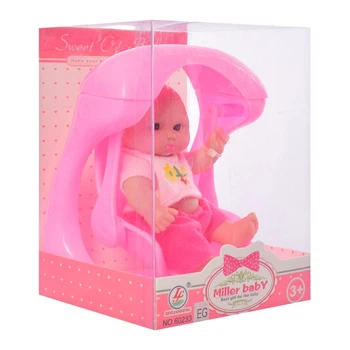 Пупс Bambi 60233EG (Розовые качели)
