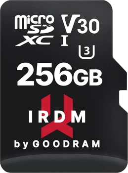 Karta pamięci Goodram microSDXC 256GB IRDM UHS-I U3 V30 + Adapter (IR-M3AA-2560R12)