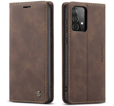 Чехол книжка с магнитом CaseMe на Samsung Galaxy A52 A525 Dark Brown (20830-05)