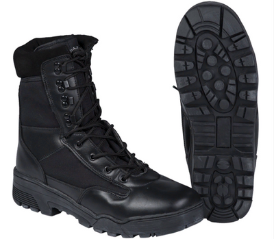 Шкіряні тактичні черевики Mil-tec CORDURA чорні Р-р 42UA (12821000_10)
