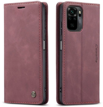 Чехол книжка с магнитом CaseMe на Xiaomi Redmi Note 10S Wine (21906-42)