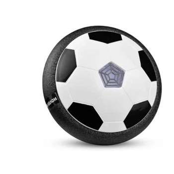 Летающий футбольный аэромяч Hoverball с LED подсветкой и музыкой, Чёрный