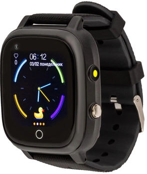 Детские смарт-часы AmiGo GO005 4G WIFI Thermometer Black (747016)