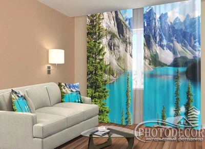 ФотоШторы PHOTODECOR "Озеро у гор" 1 кв.м