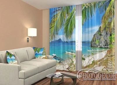 ФотоШторы PHOTODECOR "Песчаный берег" 1 кв.м