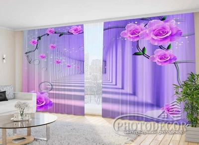 Фото Штори PHOTODECOR "Тунель з трояндами"