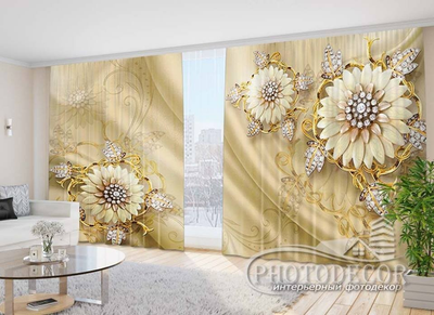 Фото Штори PHOTODECOR "Брошка на тканини"