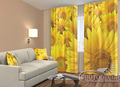 ФотоШторы PHOTODECOR "Подсолнухи" 1 кв.м