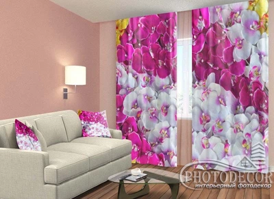 ФотоШтори PHOTODECOR "Килим з орхідей"