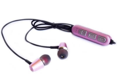 Беспроводные вакуумные Вluetooth стерео наушники MDR SQ-BT-800 с MP3 плеером магнитные Розовые (800)