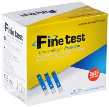 Тестові смужки для глюкометра Finetest Auto-coding Premium (50 шт.)