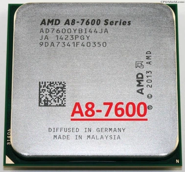 Процессор AMD Socket FM2 ATHLON A8-7600 4 ЯДРА, 4* 3.1 GHZ ( 3.8 GHz в режиме Turbo Core ) , sFM2+ / FM2, Kaveri, Tray ( AD7600YBI44JA ) Б/У