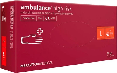 Рукавички латексні підвищеної міцності Ambulance (розмір L)