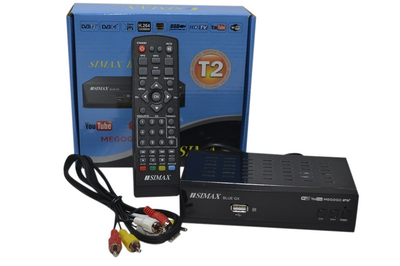 Эфирный ресивер T2 Simax Metal Blue GX IPTV (ER_S_MB)