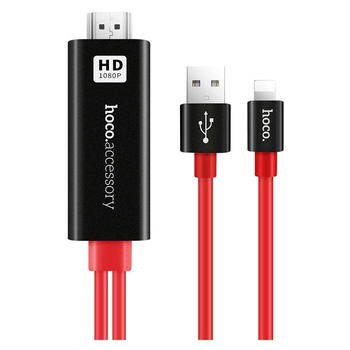 Аксессуар Hoco UA4 Apple HDMI адаптер 2M красный